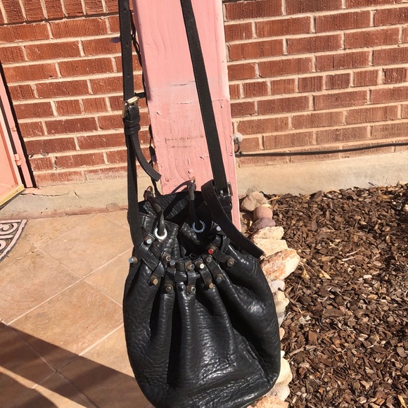 ✨Alexander Wang✨ Diego Bucket Black Purse Studs - Picture 3 of 8